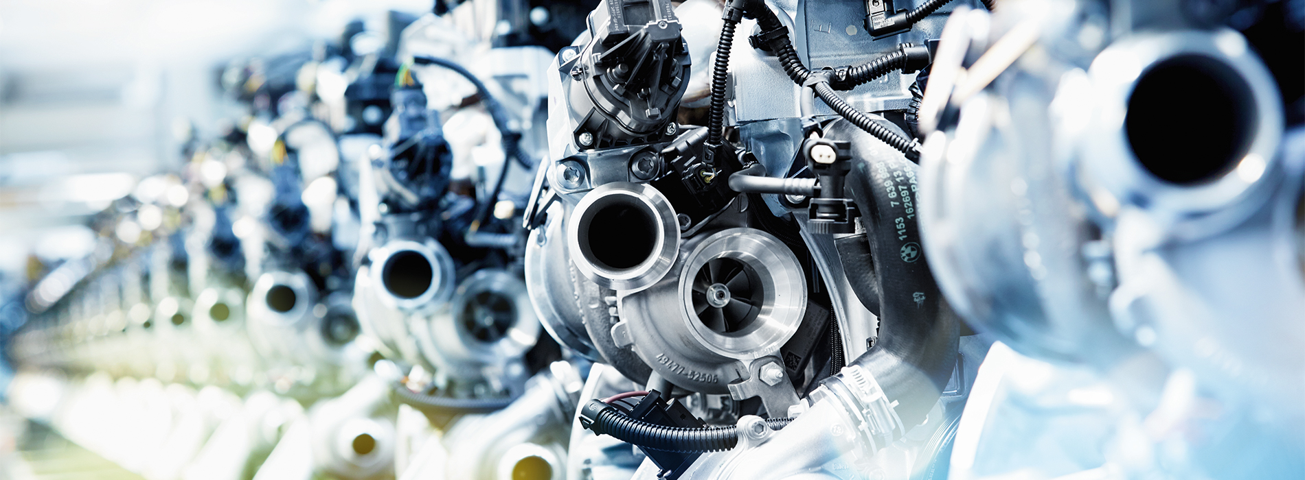 Production line image from BMW plant in Munich.